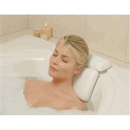 COMFORTCORRECT Large Luxury Comfort Vinyl Spa Hot TUB Dual Bath Pillow Foam in White CO92485
